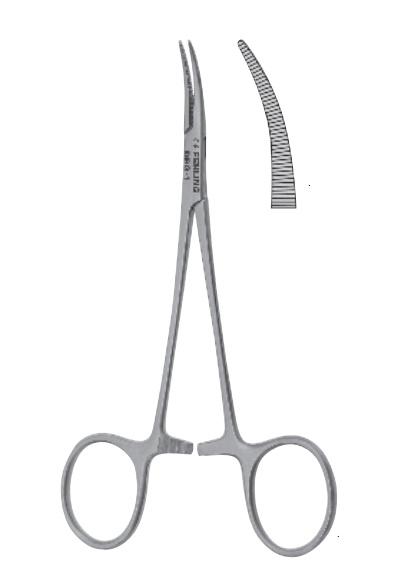 Зажими, хірургічні, дисекційні, мікро, "Mosquito", вигнуті, загальна довжина 120 мм. FEHLING INSTRUMENTS GmbH & Co. KG